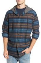 Men's Billabong Baja Hooded Flannel Shirt - Blue