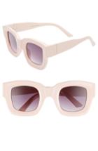 Women's Glance Eyewear 45mm Square Sunglasses - Pale Pink