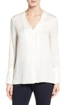 Women's Classiques Entier Exaggerated Cuff Silk Blouse - Ivory