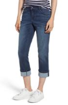 Women's Wit & Wisdom Stretch Cotton Cuffed Jeans - Blue