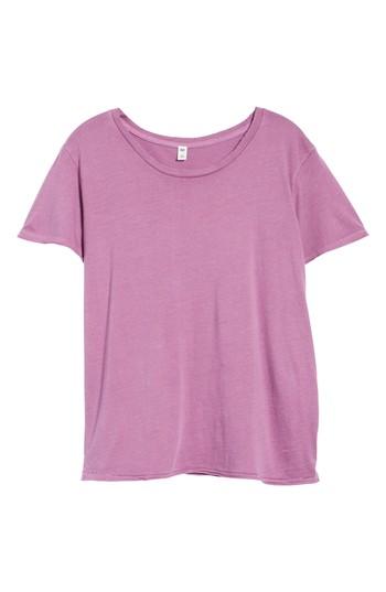 Women's Bp. Washed Crew Tee, Size - Purple