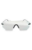 Women's Glassing Gp1 132mm Shield Sunglasses - Silver/ Silver