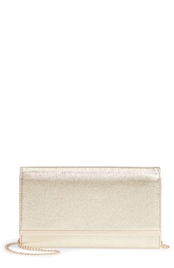 Nordstrom Metallic Bar Clutch - Metallic