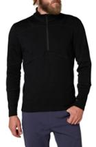 Men's Helly Hansen Hh Lifa Merino Max Quarter Zip Pullover - Black