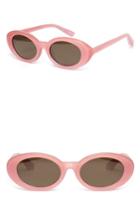 Women's Elizabeth And James Mckinely 51mm Oval Sunglasses - Bubblegum Pink/ Brown