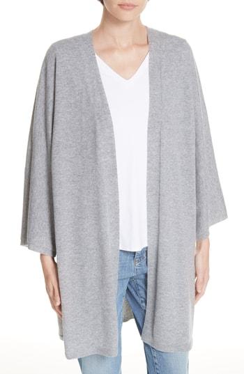 Women's Eileen Fisher Long Cashmere Cardigan /x-large - Grey