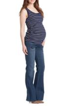 Women's Lilac Clothing Ruched Maternity Tank - Blue