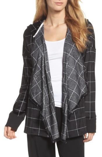 Women's Dkny Drape Front Sweatshirt - Black