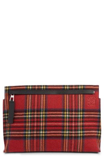 Loewe Tartan Pouch - None