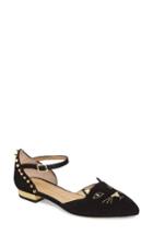 Women's Charlotte Olympia Mid Century Kitty D'orsay Flat .5 Eu - Black