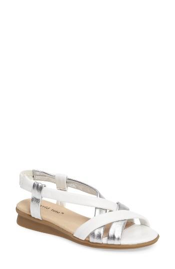 Women's David Tate Bay Sandal M - White