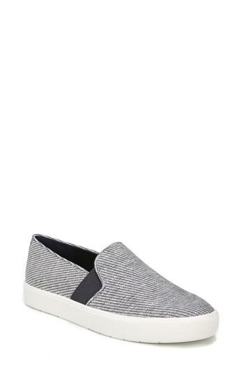 Women's Vince 'blair 12' Leather Slip-on Sneaker .5 M - Blue