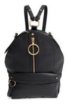 See By Chloe Mini Mino Leather Backpack - Black