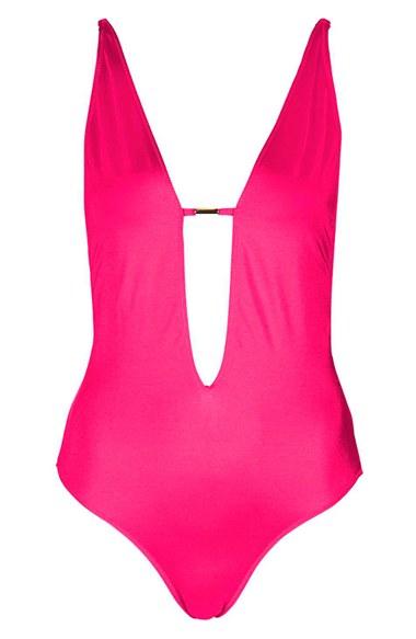 Women's Topshop Plunge One-piece Swimsuit