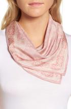Women's Treasure & Bond Print Silk Neckerchief, Size - Pink