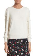 Women's Marc Jacobs Imitation Pearl Embellished Wool & Cashmere Sweater - Ivory