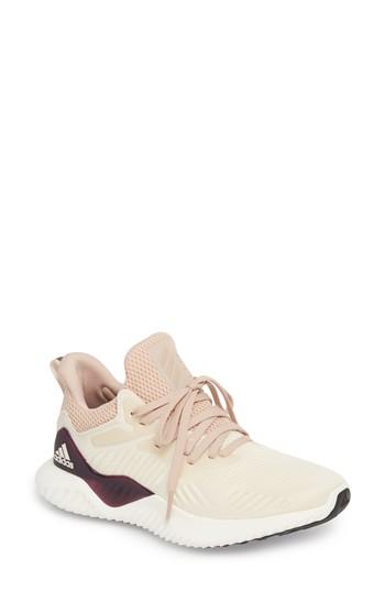 Women's Adidas Alphabounce Beyond Knit Running Shoe .5 M - White