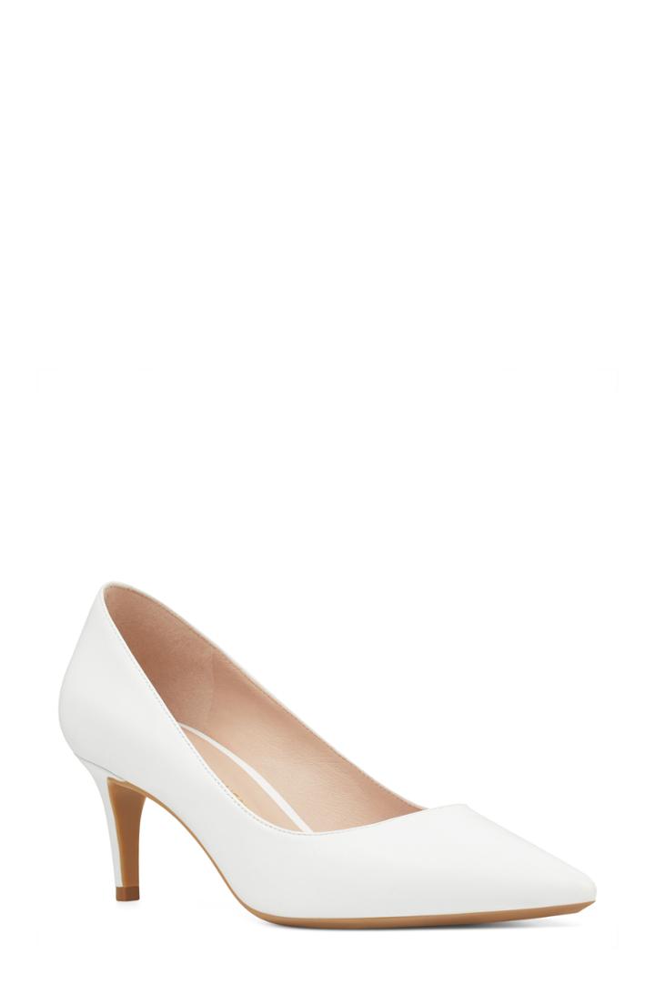 Women's Nine West Soho Pointy Toe Pump M - White