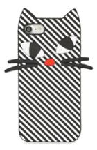 Bp. Stripe Cat Iphone 7/8 Case - Black