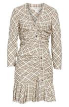 Women's Veronica Beard Rowe Asymmetrical Button Dress - Red
