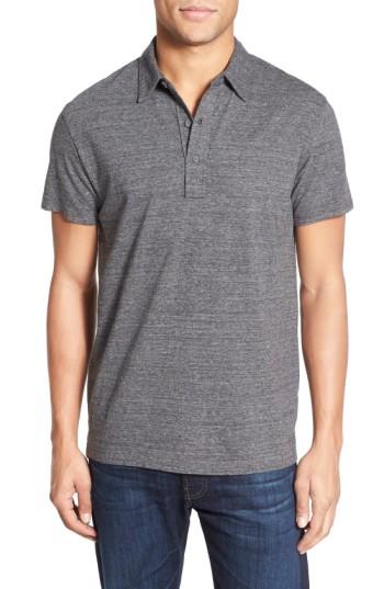 Men's Grayers Nepped Slub Jersey Polo - Black