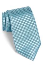 Men's Calibrate Artesia Check Silk Tie, Size - Green
