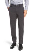 Men's Boss Batho Flat Front Solid Cotton Trousers