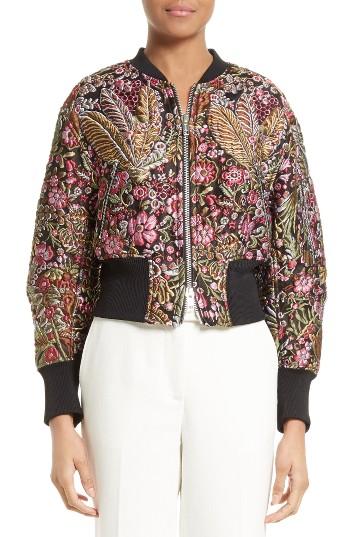 Women's 3.1 Phillip Lim Floral Cloque Bomber