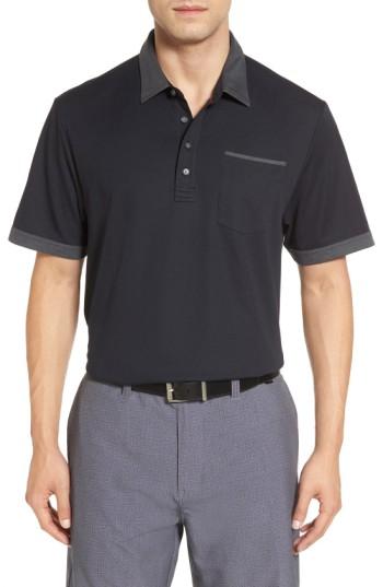Men's Travis Mathew K-lew Pique Polo - Black