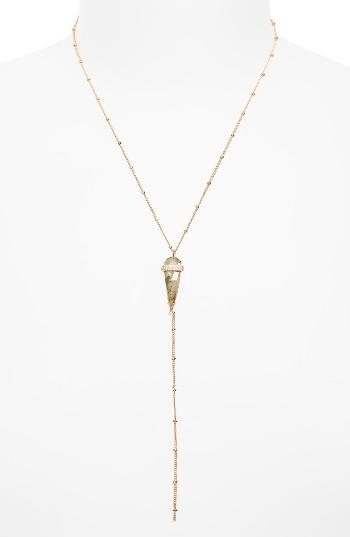 Women's Melanie Auld Spear Semiprecious Stone Y-necklace