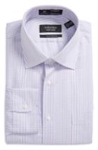 Men's Nordstrom Men's Shop Smartcare(tm) Traditional Fit Check Dress Shirt - 34 - Coral