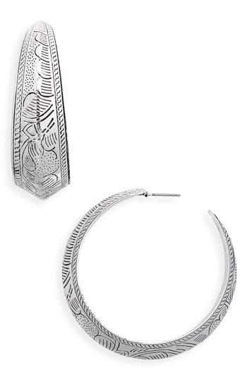 Women's Bp. Etched Western Hoop Earrings