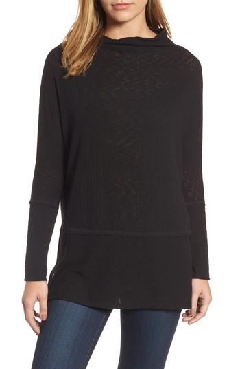 Women's Bobeau Wide Neck Top - Black