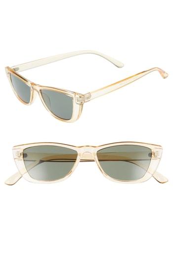 Women's Bp. 49mm Flat Top Rectangular Sunglasses - Yellow