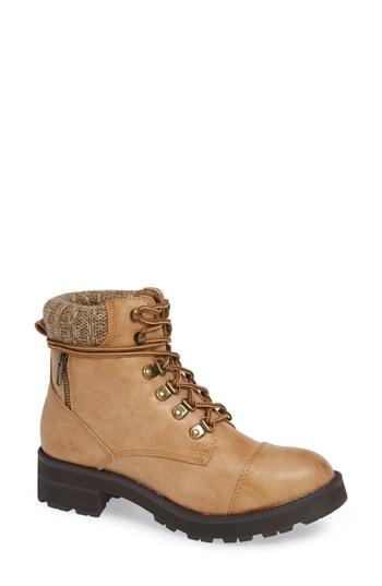 Women's Mia Windy Combat Boot M - Brown
