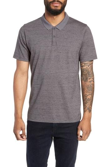 Men's Calibrate Melange Stripe Jersey Polo - Grey