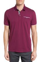 Men's Ted Baker London Derry Modern Slim Fit Polo (xl) - Purple