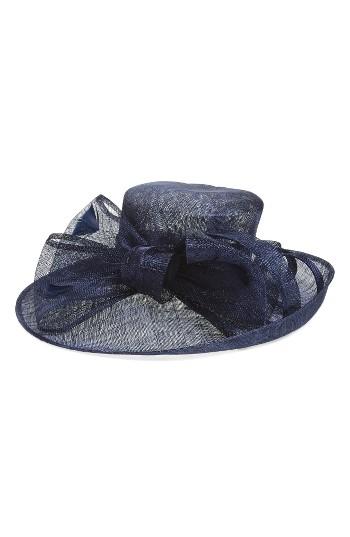 Women's Nordstrom Sinamay Bow Derby Hat - Blue