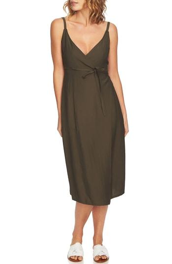 Women's 1.state Wrap Midi Dress, Size - Black