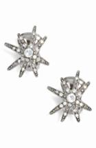 Women's Oscar De La Renta Crystal Fireworks Stud Earrings