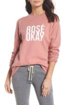 Women's Brunette The Label Rose Okay Sweatshirt - Coral