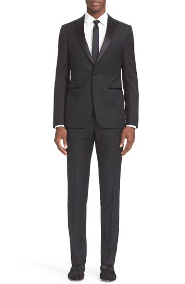 Men's Z Zegna Trim Fit Wool & Mohair Tuxedo