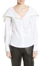 Women's Theory Doherty Stretch Cotton Sailor Shirt, Size - White