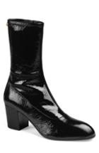Men's Gucci Printyl Patent Leather Zip Boot Us / 6uk - Black