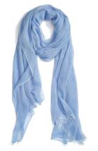 Women's Nordstrom Modal Silk Blend Scarf, Size - Blue