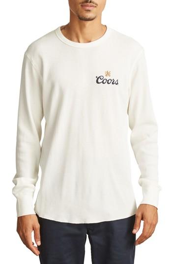 Men's Brixton X Coors Cask T-shirt - White