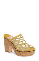 Women's Jimmy Choo Dallina Platform Slide Sandal Us / 37eu - Yellow