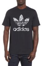 Men's Adidas Originals Camo Trefoil T-shirt - Black