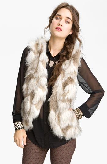Free People Faux Fur Vest