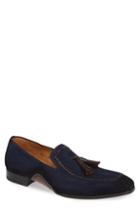 Men's Mezlan Plazza Tasseled Venetian Loafer .5 M - Blue